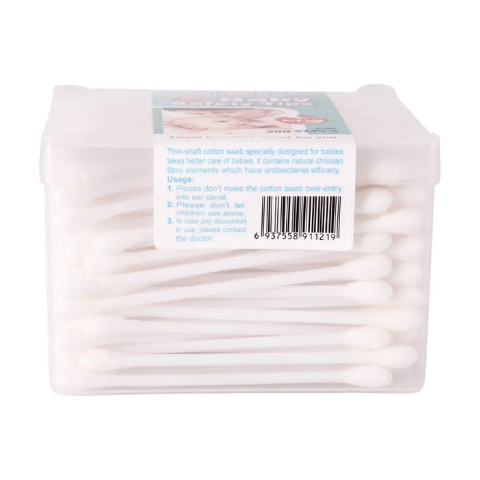 120PCS OEM Makeup Remover Cotton Swab Paper Stick Pointed Flat Cosmetic Cotton Buds
