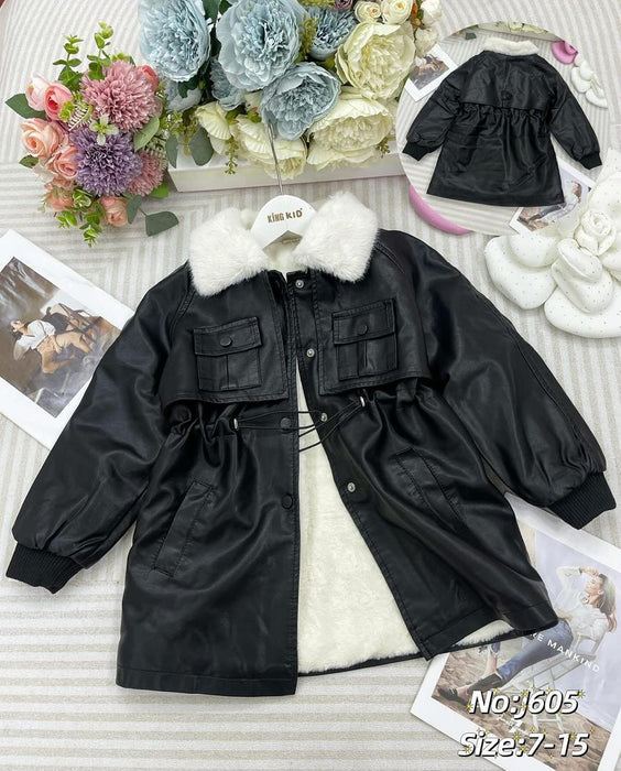 Stylish Kids Leather Jacket