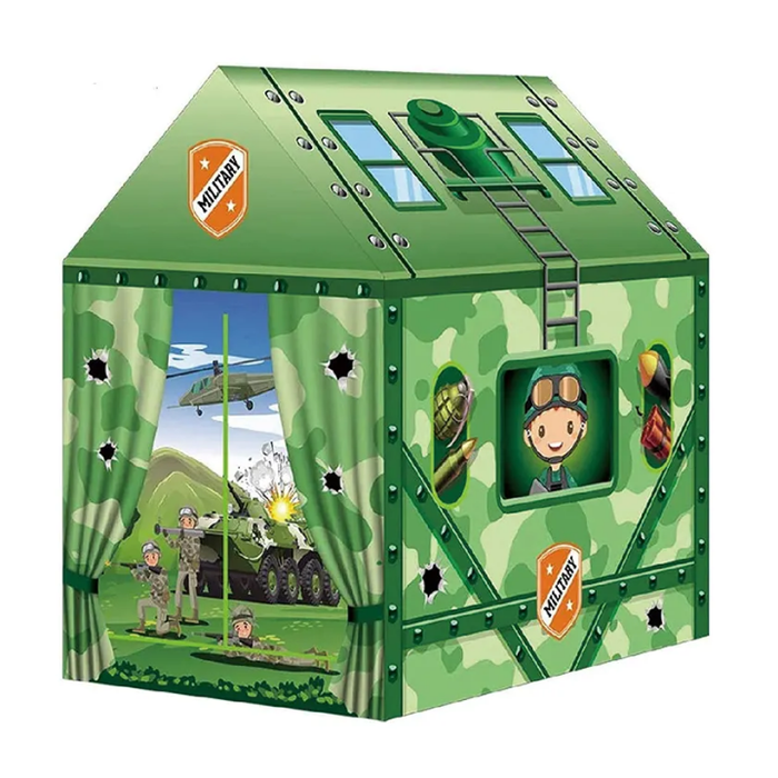 HOYE CRAFT Portable Folding Baby Tent House Military House Green Tents Camping Play for Kids Boys Gifts