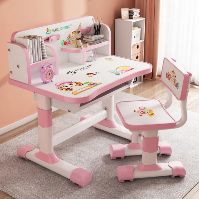 Modern High Quality Luxury Adjustable Table and Chair Writing Drawing Ergonomic Children Baby Study Table