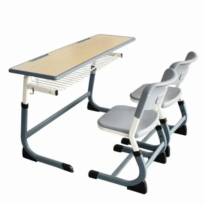High Quality School Furniture Two Seater School Desk and Chair for Primary Middle School Student Furniture