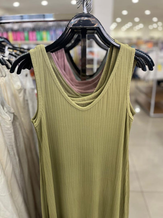 Womens Soft Camisole Stretch Casual Solid Womens heavy dress