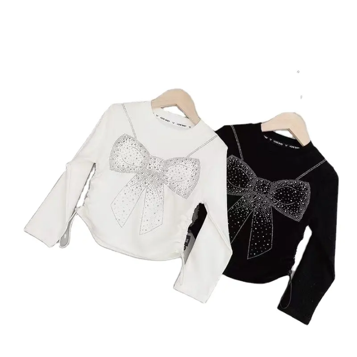 Long Sleeved Top with Ribbon