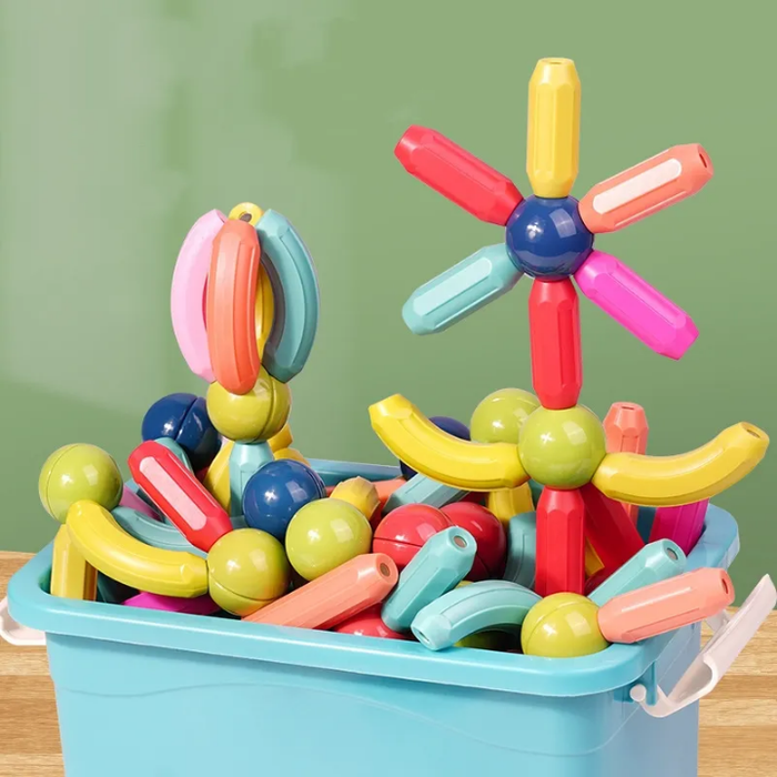 High quality magnatic building block sticks and ball set for kids