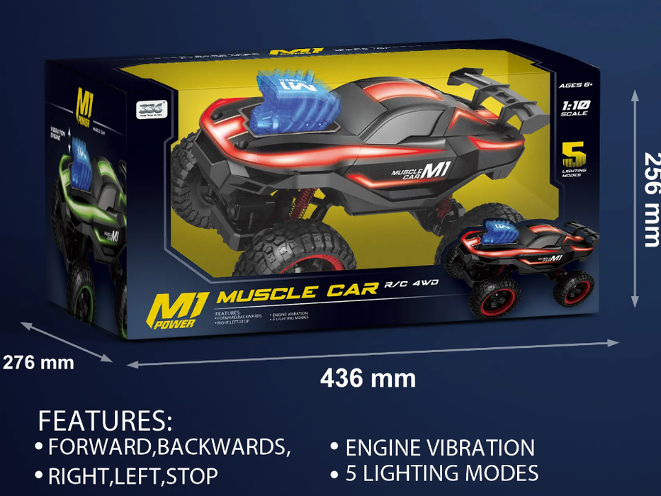 2024 Top Selling 1:10 2.4G High Speed Climbing RC Car Kids Playing Stunt Vehicle Spin Dancing With Light