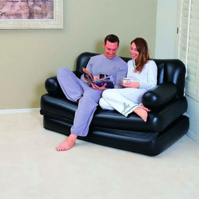 Hot Sale 5 in 1 Inflatable Sofa Bed,fast Delivery Inflatable air Sofa Bed,air Filled Inflatable Sofa Furniture in STOCK