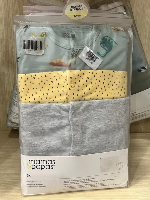 High Quality Newborn Baby Rompers Kids Cotton Zipper 3 Piece Set Random Design Pajamas Baby Bodysui