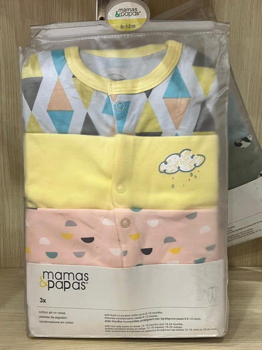 High Quality Newborn Baby Rompers Kids Cotton Zipper 3 Piece Set Random Design Pajamas Baby Bodysui