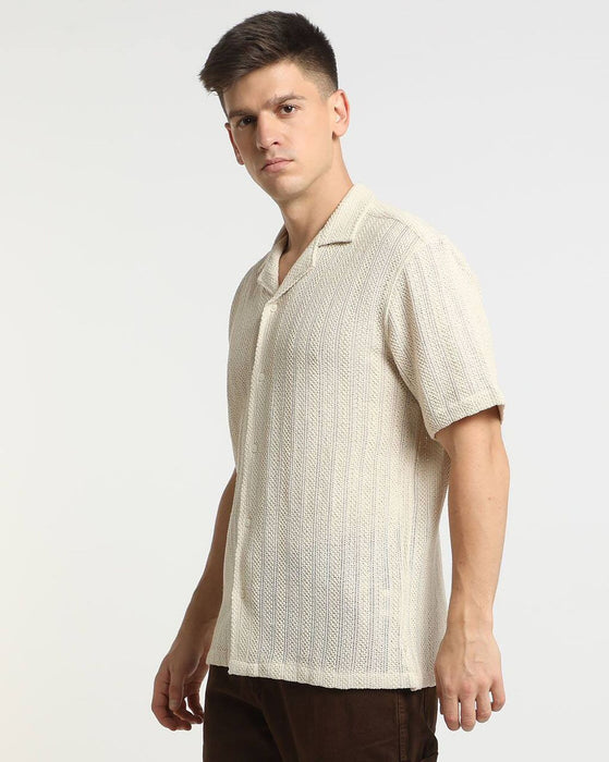 Loose Knit Short Sleeve Shirt