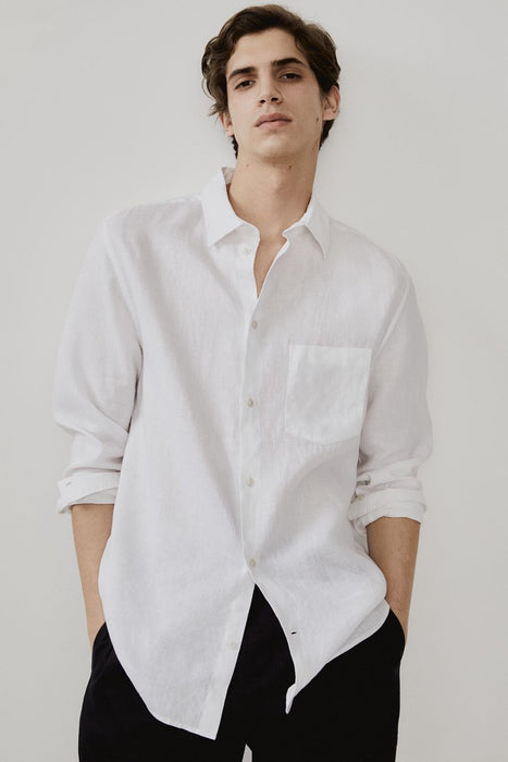 Soft Linen  Long Sleeve Shirt