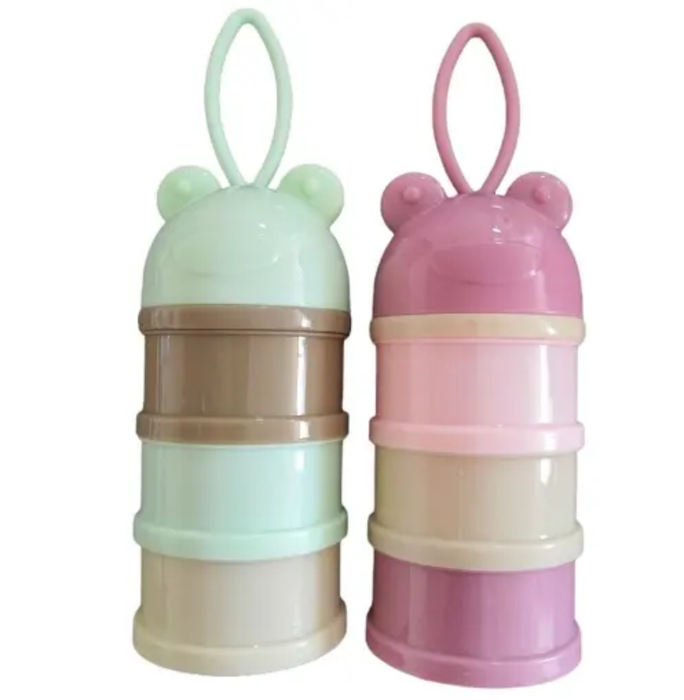 3 Portable Baby Food Storage Boxes Infant Milk Powder and Toddler Snack Container Made of Silicone