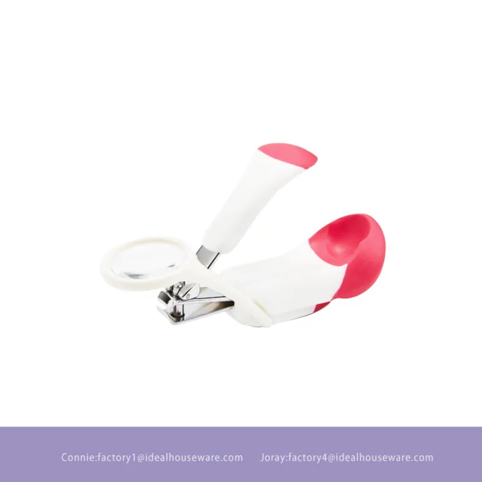 Baby Trim Infant Finger Nail Clippers, with Built-in 4X Magnifying Glass for Close-up View of Tiny Nails