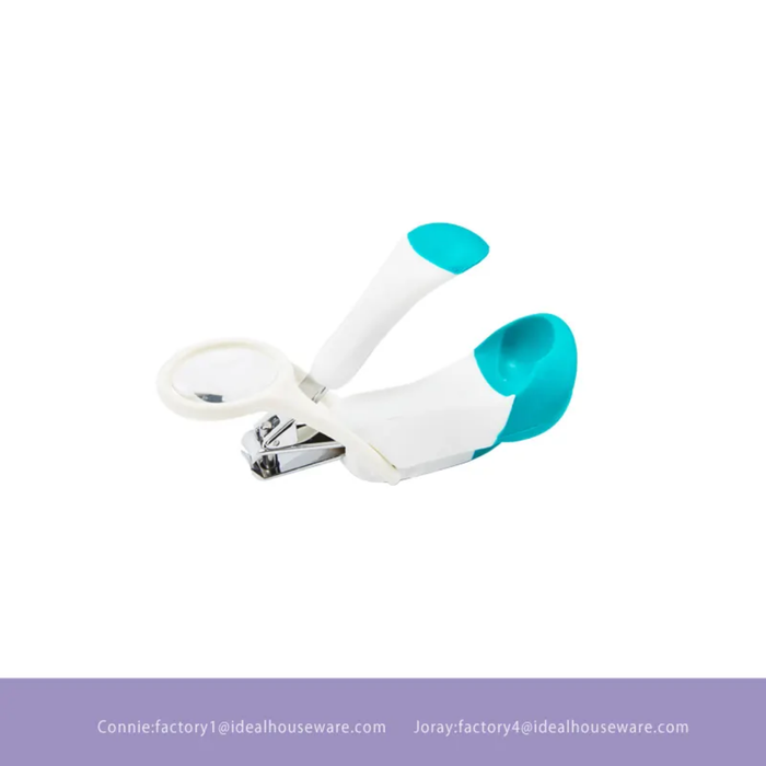 Baby Trim Infant Finger Nail Clippers, with Built-in 4X Magnifying Glass for Close-up View of Tiny Nails