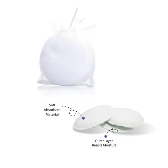 6 Pack Nursing Breast Pads Reusable and Washable Postpartum Pads for Breastfeeding and Maternity Super Absorbent Nursing Pads