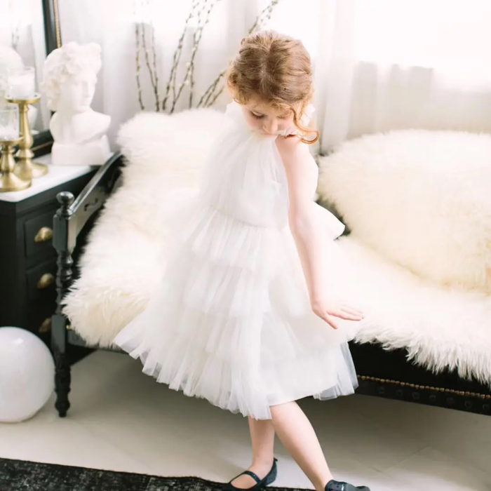 Tulle Princess Girl Frock Children Clothing Set Kids Party Dress for 2-5 Years Old