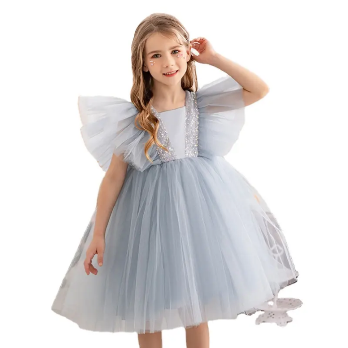 Blue Tulle Party Dress