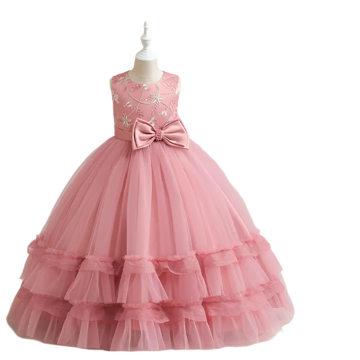 Girl Lace Princess Pageant Birthday Party Dress