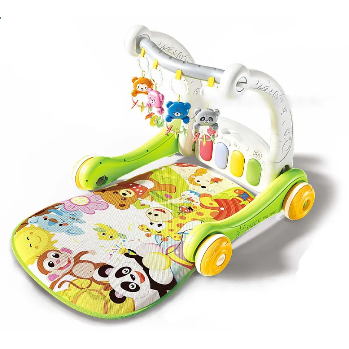 BGL 2 In1 Pedal Piano Baby Walker Toy Baby Activity Gym Baby Play Mat with Light and Music