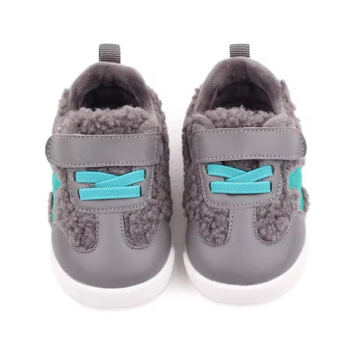 Velvet Sports Shoes New Korean Version Warm Cotton Boys Girls Casual Soft-Soled
