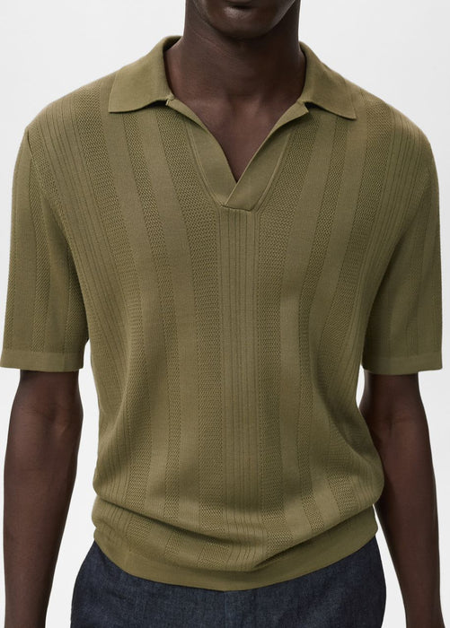 Ribbed Knit Shirt