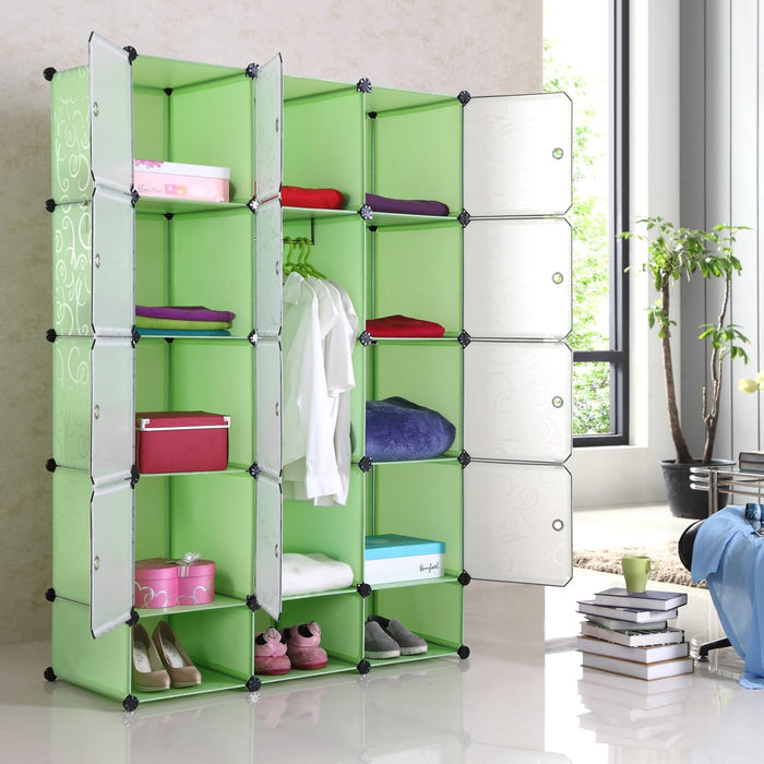 3 Column Plastic Wardrobe
