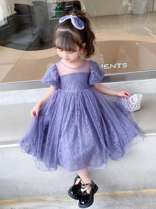 Purple Netted Dress