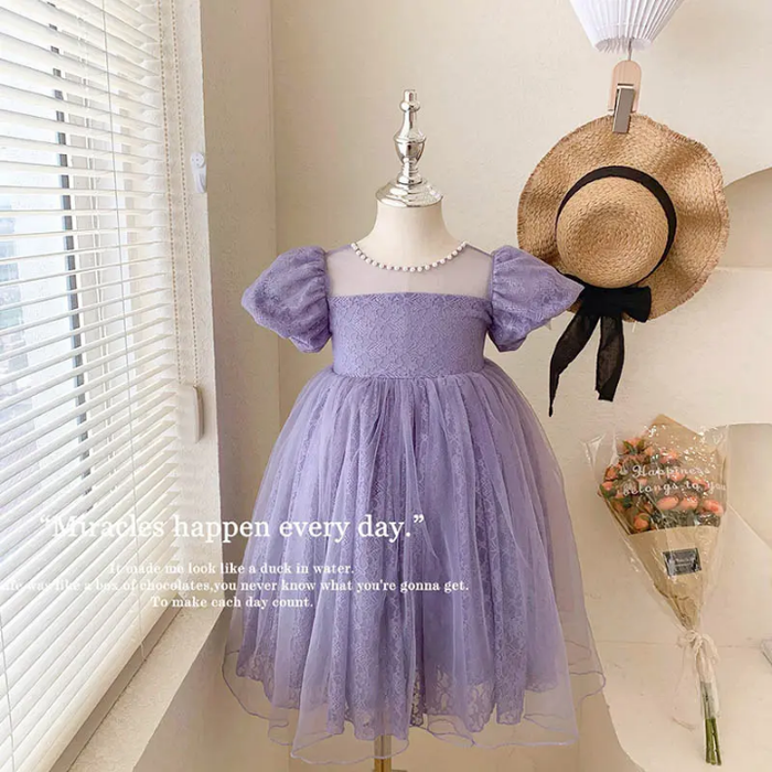 Purple Netted Dress