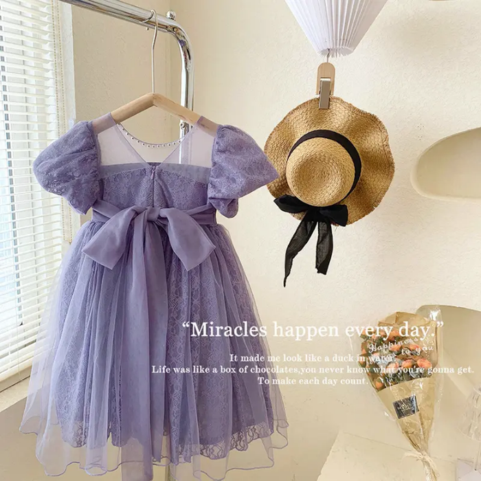Purple Netted Dress