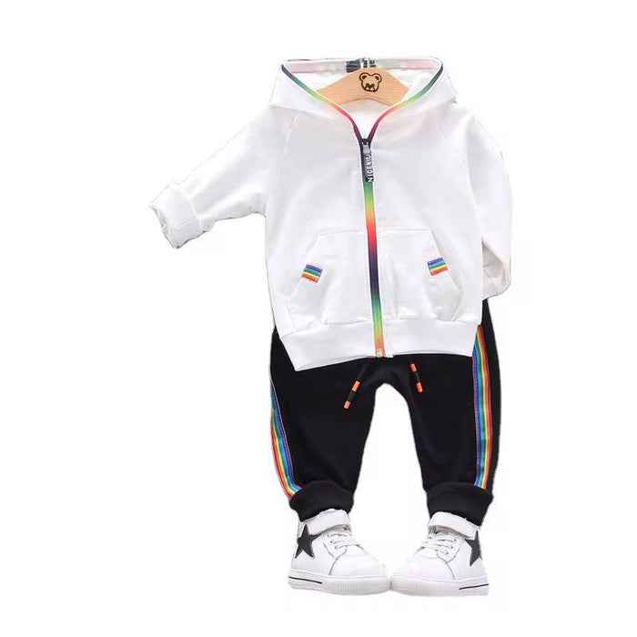 2pcs Sports Hooded Top Pants