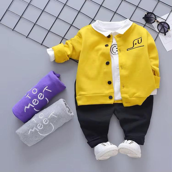 Nice To Meet You 2pc Boys Outfit