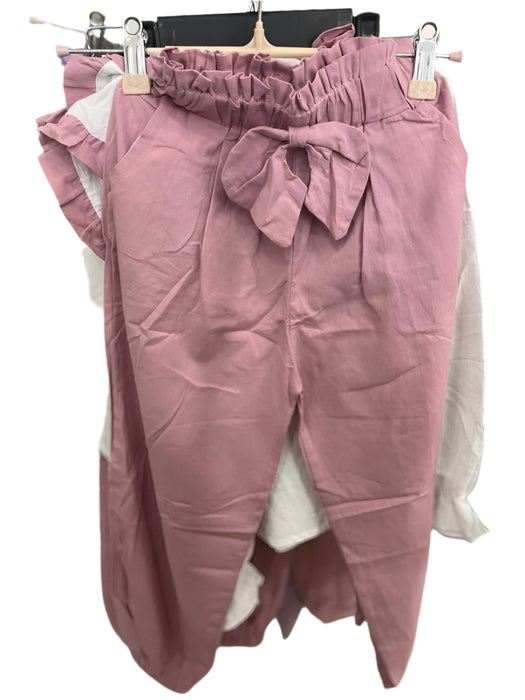 Long Sleeve Cotton Solid Color Outfit