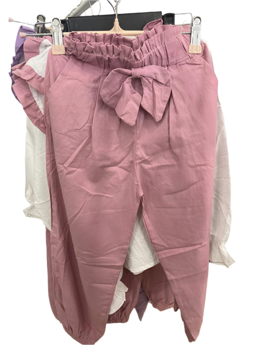 Long Sleeve Cotton Solid Color Outfit