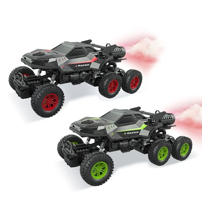 DWI New Climbing Car 27 mhz 1/16 4 Ch and 6 Ch Transparent Shell Remote Control Racing Vehicle Toy with Lights and Spray