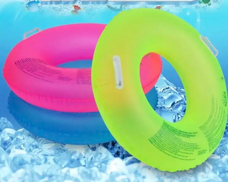 90cm Fluorescent Inflatable Swimming Ring Swim Tube