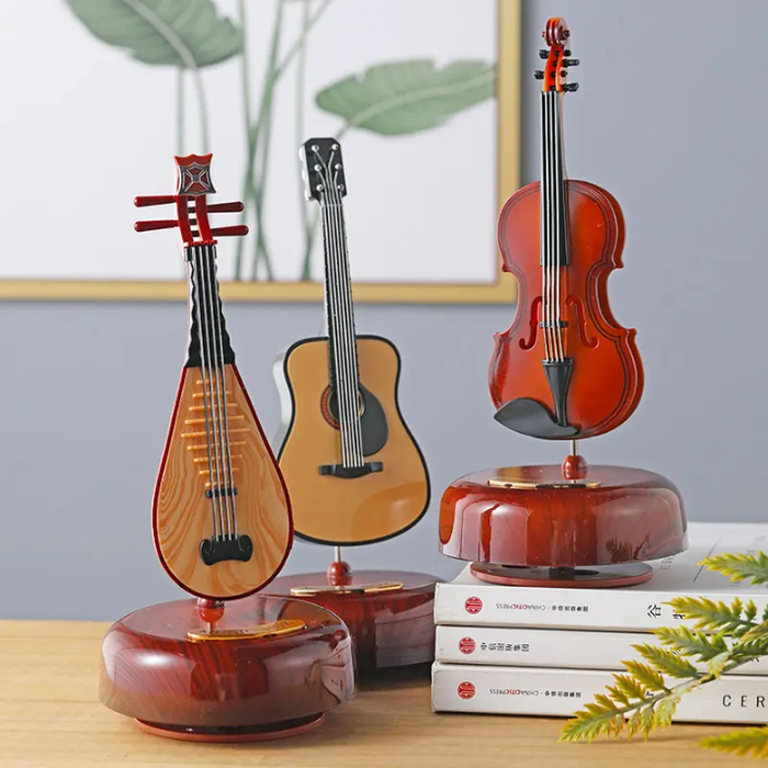 Plastic Violin Decoration Music Box Toy Violin for Kids