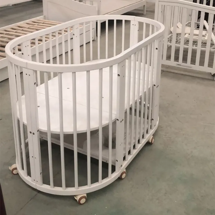 Baby Furniture Cot Furniture Cartoon Wooden Bed Set Children Eco-friendly Babykids Solid Wood Kids Crib