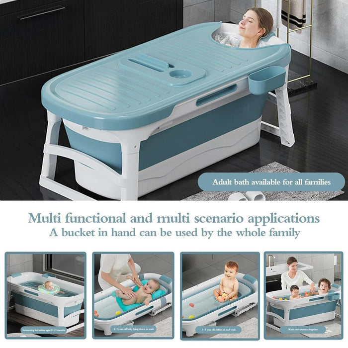 Rigged Cover Foldable Bath Tub