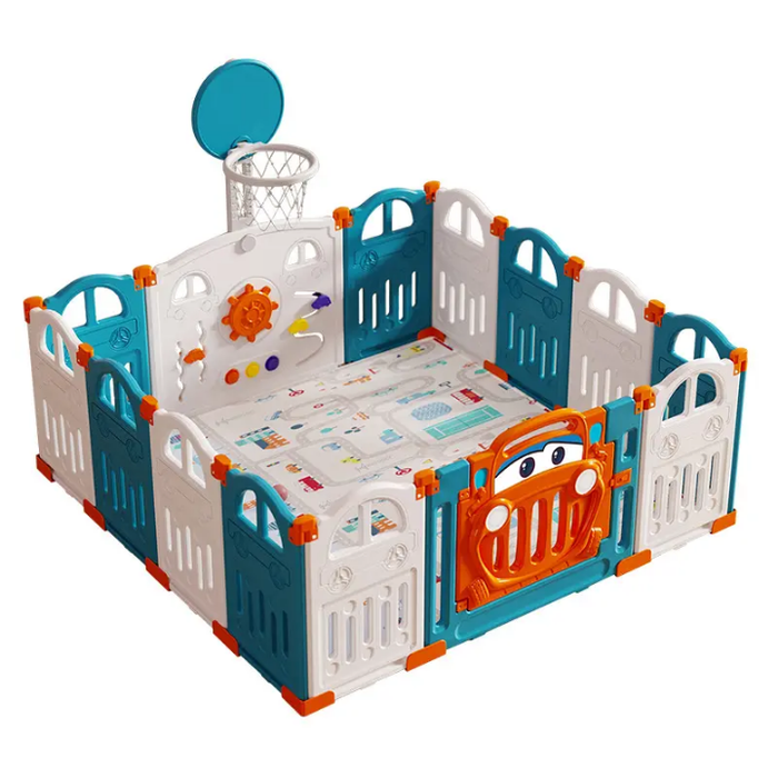 Children Kids Play Yard Plastic Baby Playpen Indoor Safety Gate Fences Playpens
