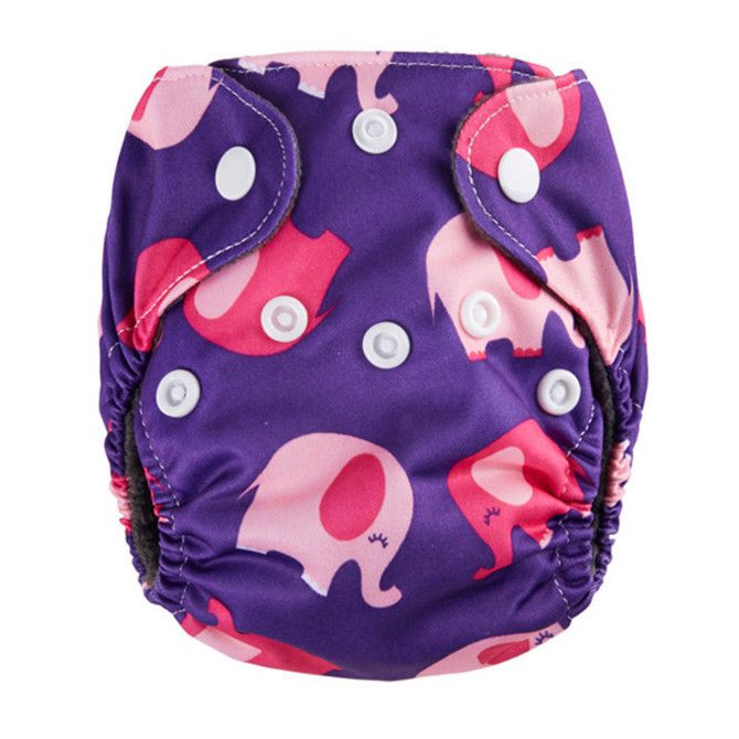 Washable Reusable Diaper With 1 Absorbent Pad