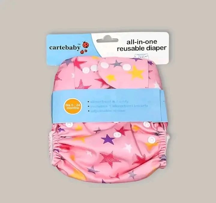 Washable Reusable Diaper With 1 Absorbent Pad