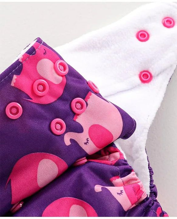 Washable Reusable Diaper With 1 Absorbent Pad