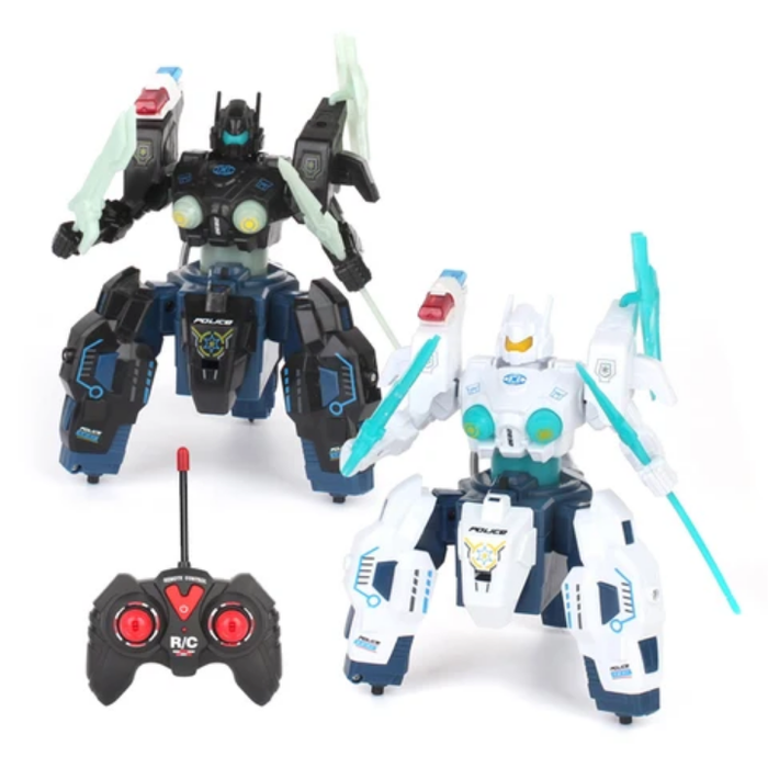 Large Remote Control Robot Toy for Kids - RC Robot with 10 Functions: Shoots Darts, Walks, Talks, and Dances