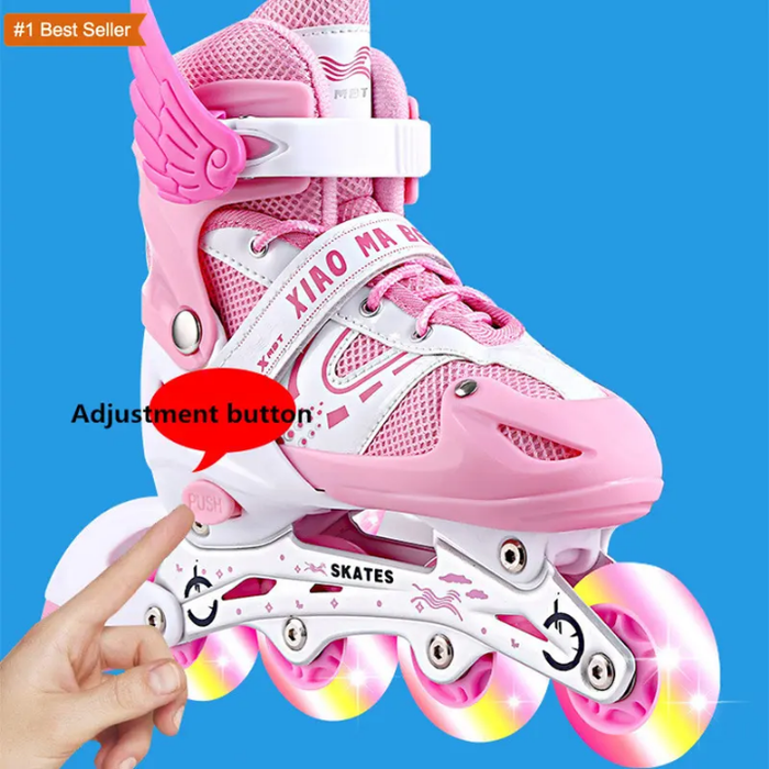 Kids inline skates proffessional tekerlekli roller skating shoes sliding free roller