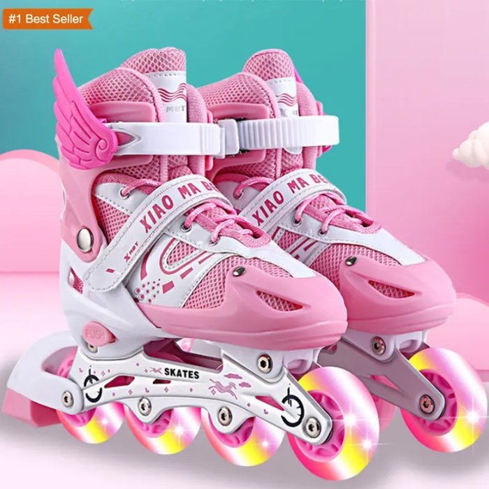 Kids inline skates proffessional tekerlekli roller skating shoes sliding free roller