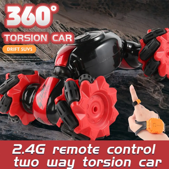 2.4G Four-wheel Drive Twisting Stunt One-button Deformation Function, 360-degree Rotation Function RC Car
