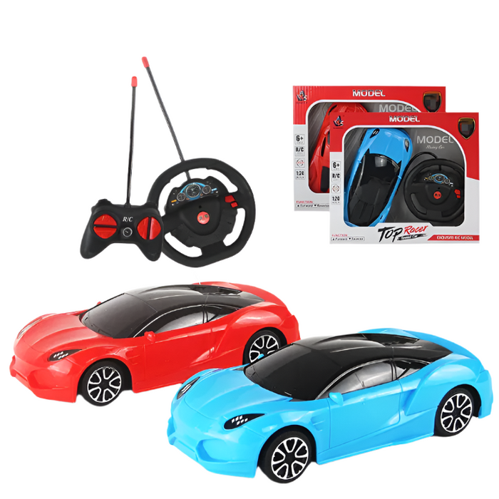 Kids Small Simulation Electric High-speed Toy Car Wireless RC Racing Roadster Toy 10 Remote Control Car Plastic Toys Colors Box
