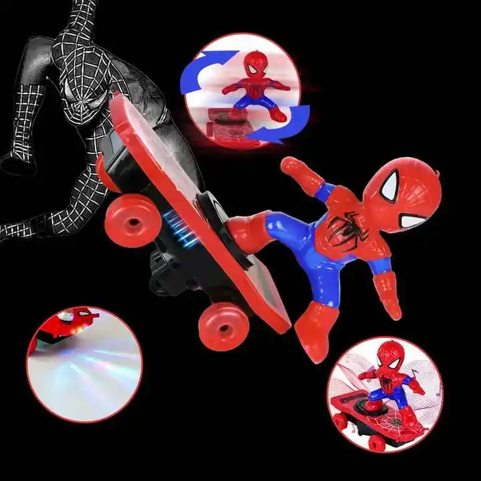Hot Sell Spider-man Scooter Relaxed and Interesting Toy Flip Acrobatics