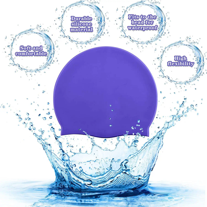 Water Sports Durable Non-slip Silicone Swimming Pool Cap Custom ODM/OEM Swimming Hats for Adults