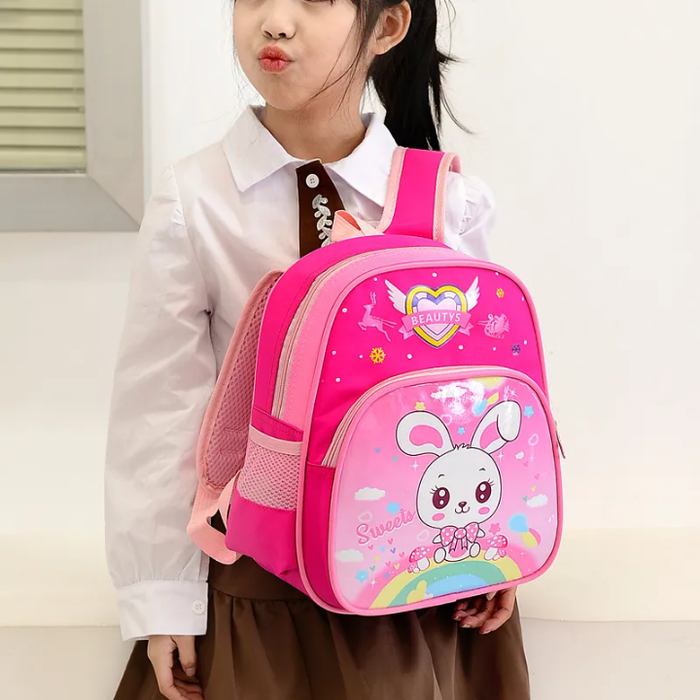 Best Selling Portable Popular Kindergarten Backpacks Cute Cartoon Animal Little Rabbit School Bags