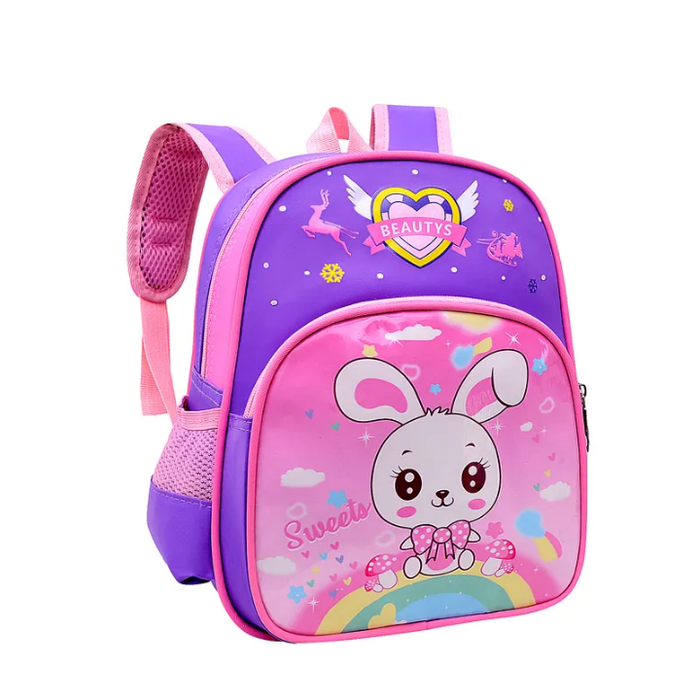 Best Selling Portable Popular Kindergarten Backpacks Cute Cartoon Animal Little Rabbit School Bags